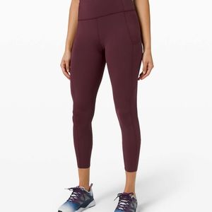 Lululemon Fast and Free Tight II 25" / Size 6 / Cassis